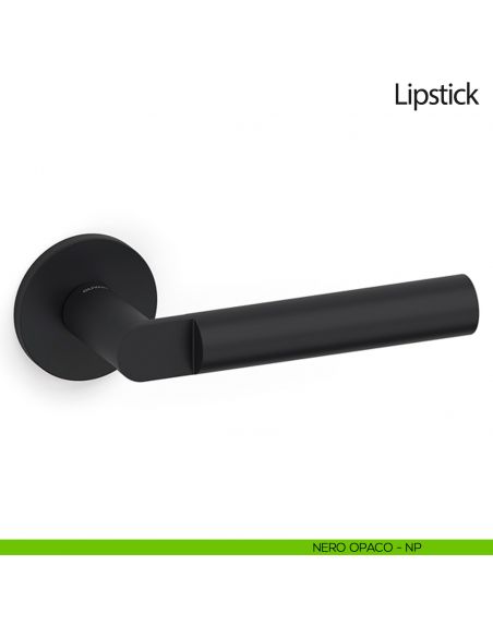 Maniglia per porta Lipstick Olivari bassa nero opaco