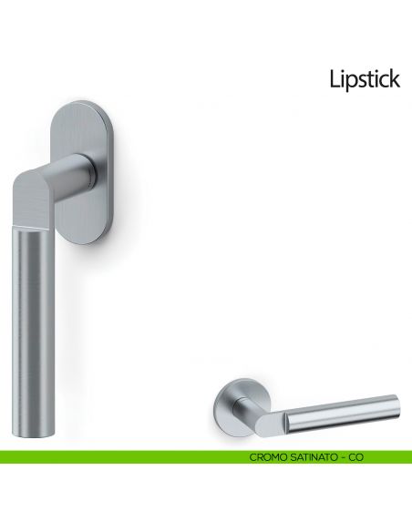 Maniglia per finestra martellina DK Lipstick Olivari cromo satinato