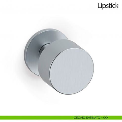 Pomello per porta Lipstick fisso Olivari bassa cromo satinato