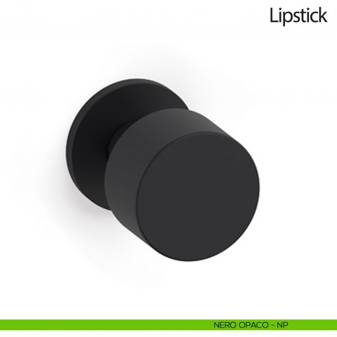 Pomello per porta Lipstick fisso Olivari bassa neropaco
