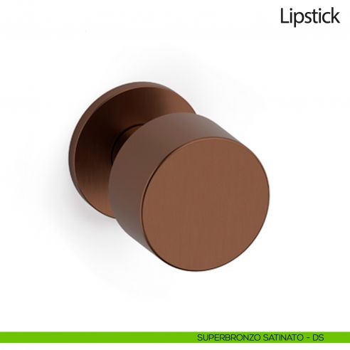 Pomello per porta Lipstick fisso Olivari bassa superbronzo satinato