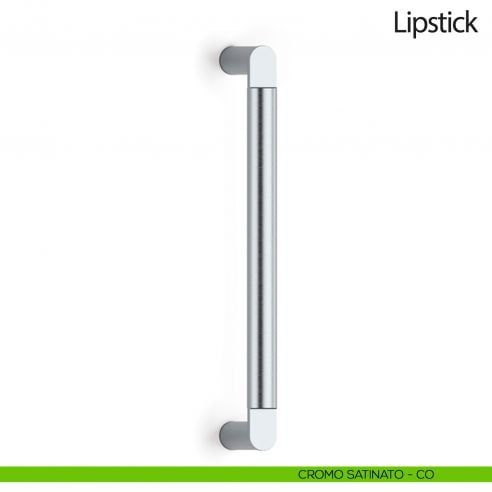 Maniglione per porta Lipstick Olivari senza rosette cromo satinato