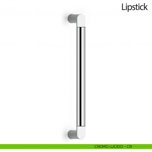 Maniglione per porta Lipstick Olivari senza rosette cromo