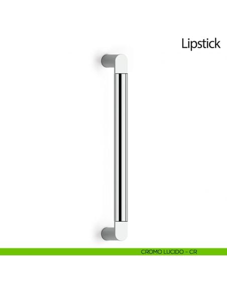 Maniglione per porta Lipstick Olivari senza rosette cromo