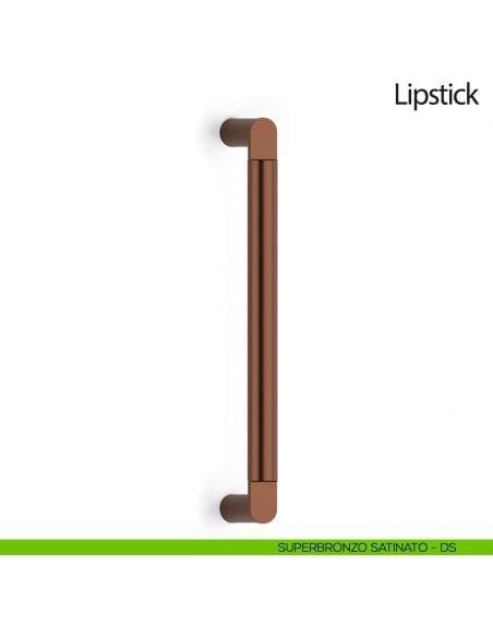 Maniglione per porta Lipstick Olivari senza rosette superbronzo satinato