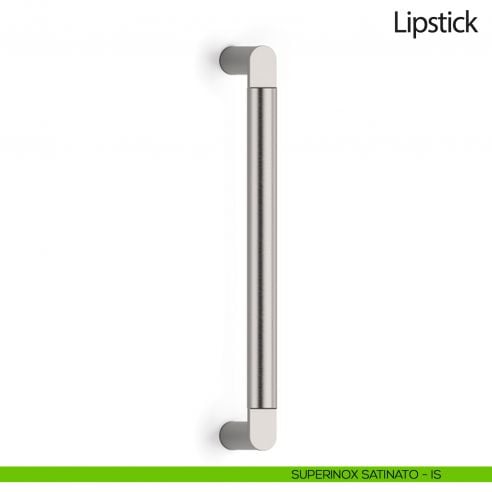Maniglione per porta Lipstick Olivari senza rosette superinox satinato