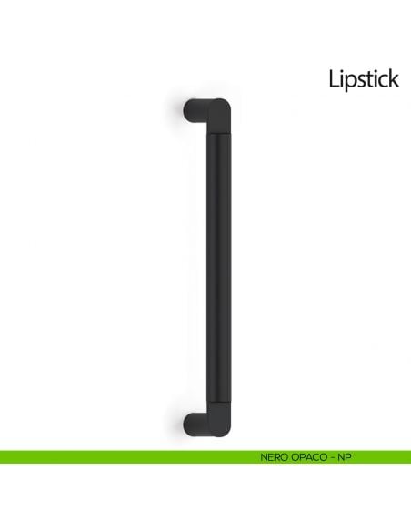 Maniglione per porta Lipstick Olivari senza rosette neropaco