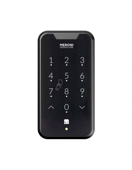 Serratura elettronica per mobile W-PAD RFID Meroni con tastiera numerica e lettore di carte
