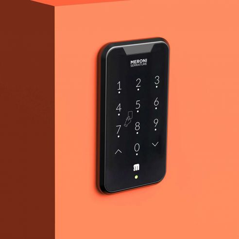 Serratura elettronica per mobile W-PAD RFID Meroni con tastiera numerica e lettore di carte