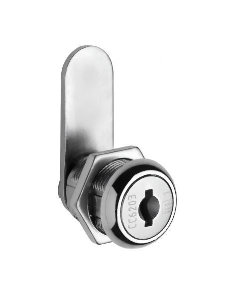 Serratura universale con cilindro a levetta diametro 19 mm lunghezza 16 mm 2651 Meroni