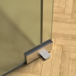 Cerniera chiudiporta a pavimento Meroni FS880 per porte in vetro a bilico pivot 2