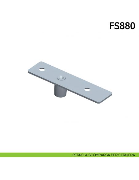Cerniera chiudiporta a pavimento Meroni FS880 per porte in vetro a bilico pivot - perno a scomparsa per cerniera