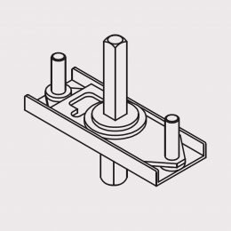 Movimento MP Q.7 per maniglia finestra cremonese Antologhia