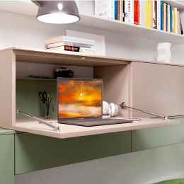 Pistone a gas per scrittoio Ferramenta Livenza Kraby apertura ammortizzata lunghezza 360 mm