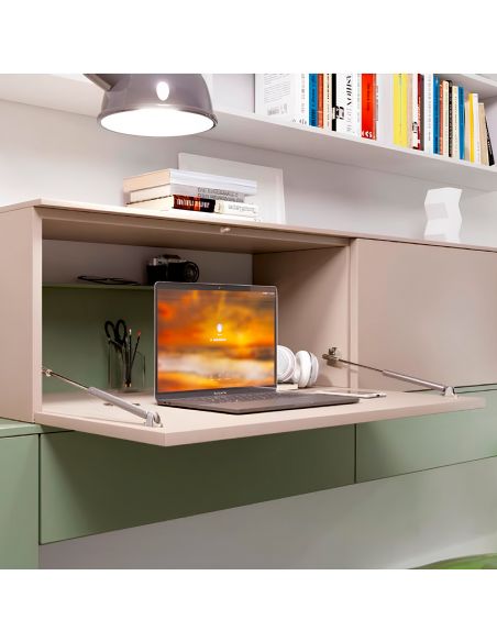 Pistone a gas per scrittoio Ferramenta Livenza Kraby apertura ammortizzata lunghezza 360 mm