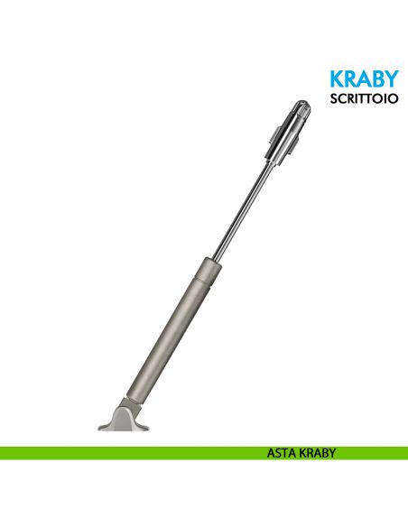 Pistone a gas per scrittoio Ferramenta Livenza Kraby apertura ammortizzata lunghezza 360 mm - asta kraby