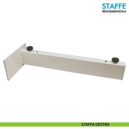 Staffa per lavabo sospeso e mensolone bagno regolabile in metallo Ferramenta Livenza 2