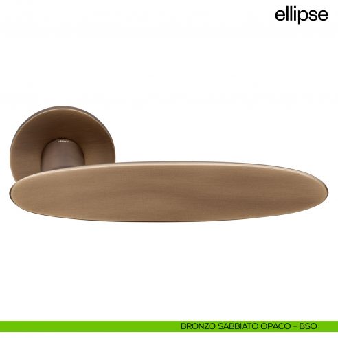Maniglia per porta Ellipse dnd Handles - bronzo sabbiato opaco