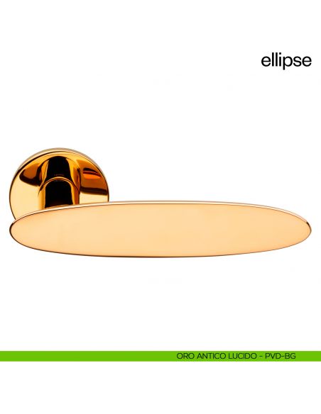 Maniglia per porta Ellipse dnd Handles - oro antico lucido