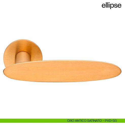 Maniglia per porta Ellipse dnd Handles - oro antico satinato