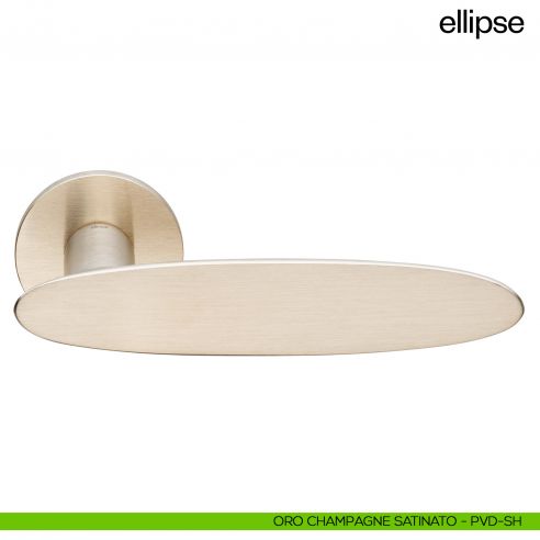 Maniglia per porta Ellipse dnd Handles - oro champagne satinato