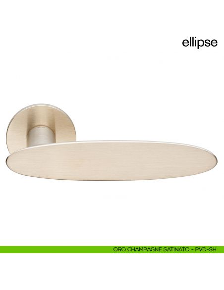 Maniglia per porta Ellipse dnd Handles - oro champagne satinato