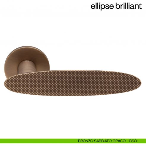 Maniglia per porta Ellipse Brilliant dnd Handles - bronzo sabbiato opaco