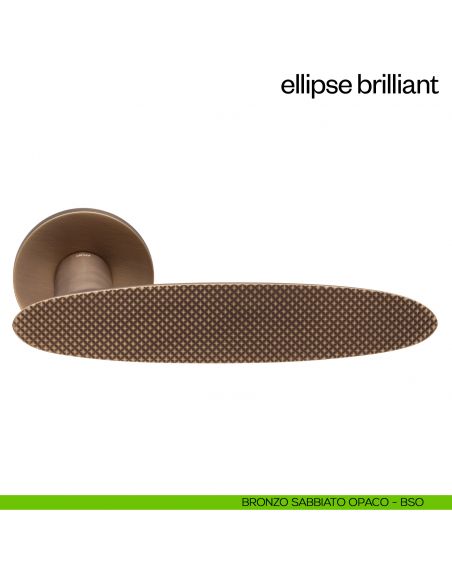 Maniglia per porta Ellipse Brilliant dnd Handles - bronzo sabbiato opaco