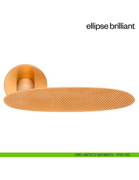 Maniglia per porta Ellipse Brilliant dnd Handles - oro antico satinato