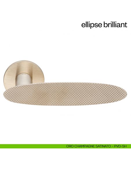 Maniglia per porta Ellipse Brilliant dnd Handles - oro champagne satinato