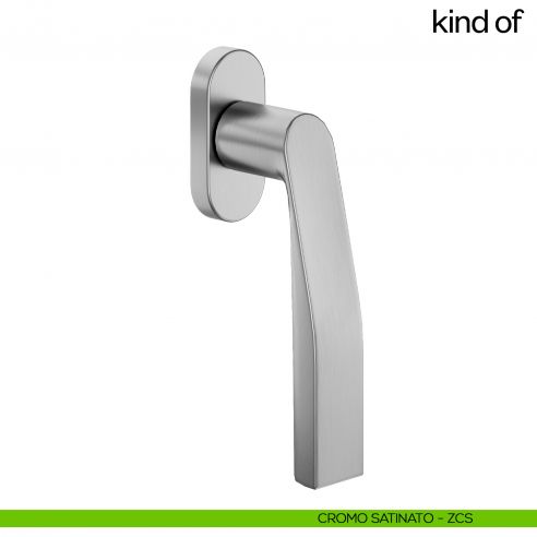 Maniglia per finestra martellina DK Kind of dnd - cromo satinato