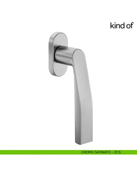 Maniglia per finestra martellina DK Kind of dnd - cromo satinato