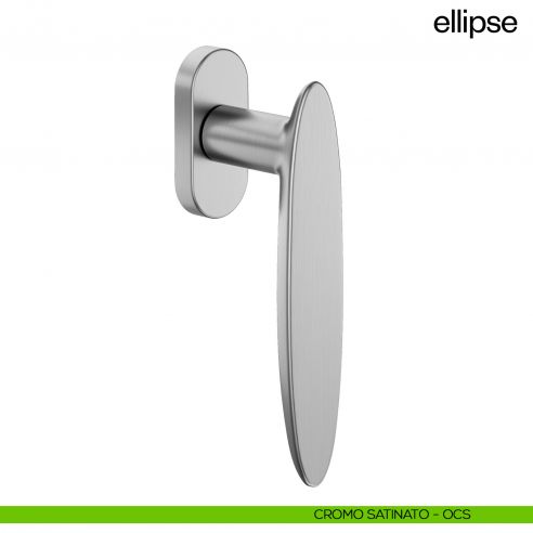 Maniglia per finestra martellina DK Ellipse dnd - cromo satinato