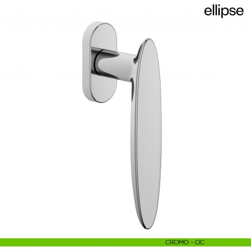 Maniglia per finestra martellina DK Ellipse dnd - cromo lucido