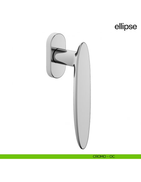 Maniglia per finestra martellina DK Ellipse dnd - cromo lucido