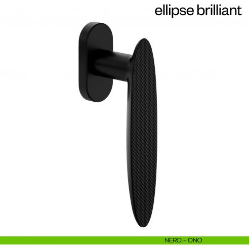 Maniglia per finestra martellina DK Ellipse Brilliant dnd - nero