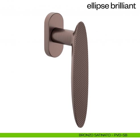 Maniglia per finestra martellina DK Ellipse Brilliant dnd - bronzo satinato