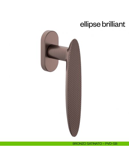 Maniglia per finestra martellina DK Ellipse Brilliant dnd - bronzo satinato