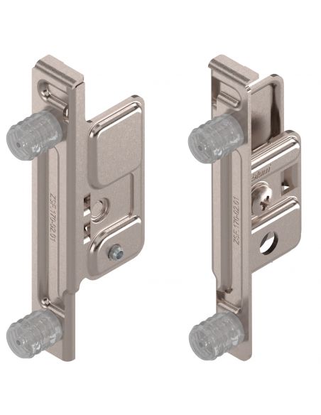 Attacco frontale destro e sinistro Blum Metabox ZSF.1800 per altezza spondina 86-118-150 mm montaggio EXPANDO diametro 10 mm