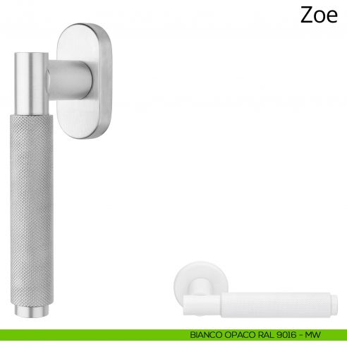 Maniglia per finestra martellina DK Zoe Ital Linea bianco opaco