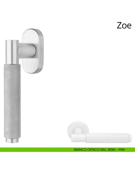Maniglia per finestra martellina DK Zoe Ital Linea bianco opaco