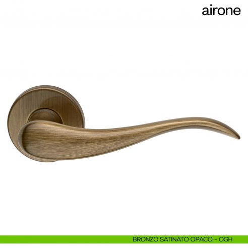 Maniglia per porta Airone dnd Handles bronzo satinato opaco