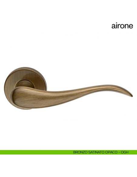 Maniglia per porta Airone dnd Handles bronzo satinato opaco