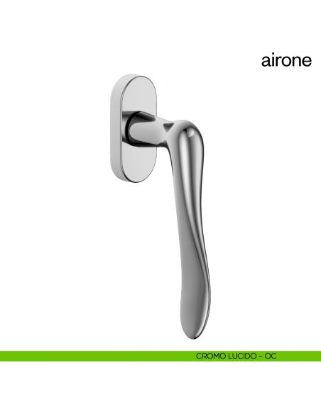 Maniglia per finestra martellina DK Airone dnd Handles cromo lucido