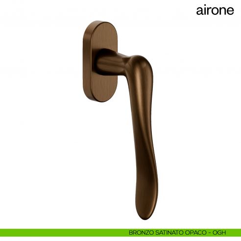 Maniglia per finestra martellina DK Airone dnd Handles bronzo satinato opaco