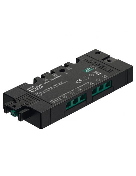 Distributore a 6 vie per LED monocromatico Hafele Loox5 24 V Box to Box funzione di commutazione per 3 dispositivi di accensione