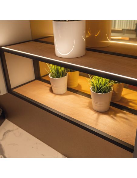 Strip LED flessibile in silicone Hafele Loox5 modello 3084 24 Volt 6,5 x 6 mm a 2 poli monocromatico 320 LED/m 9,6 W/m