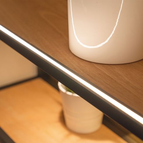 Strip LED flessibile in silicone Hafele Loox5 modello 3084 24 Volt 6,5 x 6 mm a 2 poli monocromatico 320 LED/m 9,6 W/m