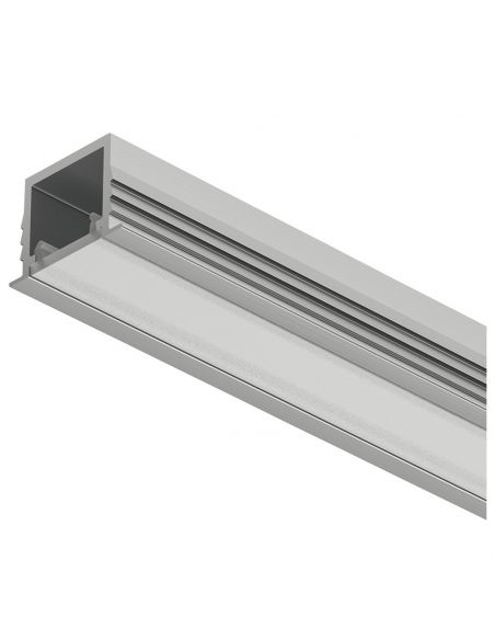 Profilo da incasso in alluminio argento anodizzato per strip LED fino a 8 mm Hafele Loox5 modello 1103