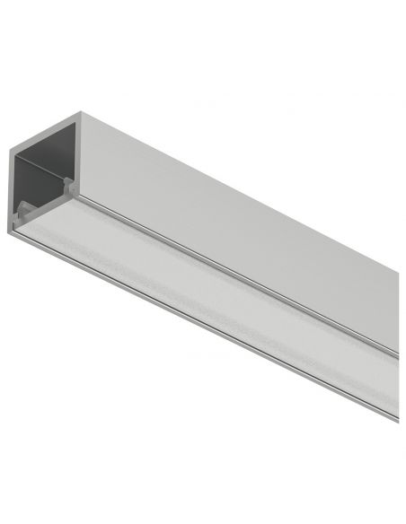 Profilo da applicare in alluminio argento anodizzato per strip LED fino a 8 mm Hafele Loox5 modello 2102 diffusore a filo